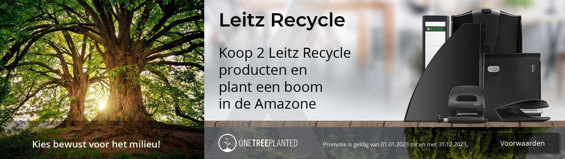 Leitz Recycle Plant een boom | oxeurope.nl