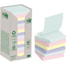 Post-it recycled Z-notes, 100 vel, ft 76 x 76 mm,...