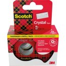 Scotch Crystal Tape plakband ft 19 mm x 7,5 m, dispenser...