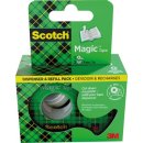 Scotch Magic Tape plakband ft 19 mm x 7,5 m, dispenser +...