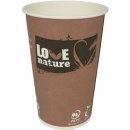 Drinkbeker Love Nature, uit karton, 180 ml, pak van 80 stuks