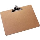 Q-CONNECT klemplaat, hardboard karton, ft A3, liggend, bruin