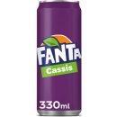Fanta Cassis frisdrank, sleek blik van 33 cl, pak van 24...