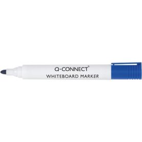 Q-CONNECT whiteboardmarker, 2-3 mm, ronde punt, blauw