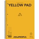 Aurora Yellow Pad collegeblok, ft A4, 160 bladzijden, gerecycleerd papier, gelijnd