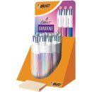 Bic Colours Gradient 4-kleurenbalpen, medium, klassieke inktkleuren, display van 30 stuks