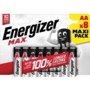 Energizer batterijen Max AA/LR06/E91, blister van 8, MaxIPACK