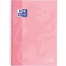 Oxford School Touch Europeanbook spiraalblok, ft A4+, 160 bladzijden, gelijnd, pastel roze