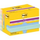 Post-It Super Sticky Notes Soulful, 90 vel, ft 47,6 x 47,6 mm, pak van 12 blokken