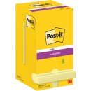 Post-It Super Sticky Notes, 90 vel, ft 76 x 76 mm, geel, pak van 12 blokken
