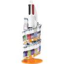 Bic Colours Family 4-kleurenbalpen, medium, klassieke en pastel inktkleuren, display van 198 stuks, assor