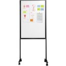 Smit Visual magnetisch whiteboard, verrijdbaar, emaille, 120 x 75 cm