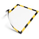 Durable Duraframe Magnetic Security ft A4, geel/zwart, 5 stuks