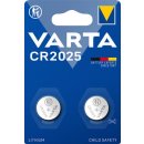 Varta knoopcel Lithium CR2025, blister van 2 stuks