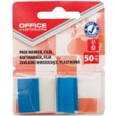 Office Products index, 25 x 43 mm, blister van 50 tabs, blauw