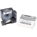 Rillprint compatible D1 tape voor Dymo 45013, 12 mm, zwart op wit