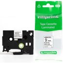 Rillprint compatible TZe tape voor Brother TZe-221, 9 mm,...