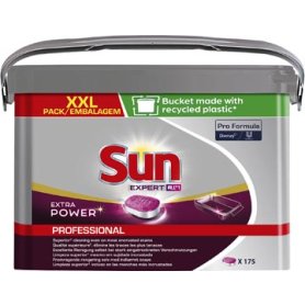Sun Pro Formula Expert All-in-one vaatwastabletten, extra power, emmer van 175 stuks
