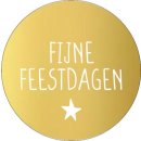 KP etiket "Fijne Feestdagen", diameter 40 mm,...