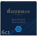 Waterman inktpatronen blauw 6X