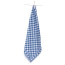 Handdoek ft 60 x 60 cm, geruit, wit/blauw, pak van 6 stuks