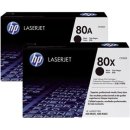 HP 80X 2-pack High Yield Black Original LaserJet Toner Cartridges, capaciteit: 2