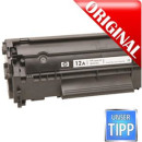 HP 12A Black Original LaserJet Toner Cartridge, capaciteit: 2000