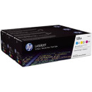HP 131A 3-pack CMY Cyan / Magenta / Yellow Original LaserJet Toner Cartridges, c