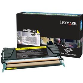 LEXMARK X748 TONER YELLOW RETOURPROGRAMMA #X748H1YG, capaciteit: 10000