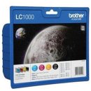 BROTHER LC1000 INKT (4) CMYB VALUEPACK #LC1000VALBPDR SORMATIC AM, capaciteit: 5