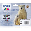 Epson 26Xl Polar Bear (4) Multipack 9.7Ml Magenta Yellow Cyan 12.2Ml Black, capa