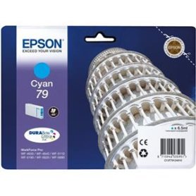 Epson 79 Tower Of Pisa Cy Singlepack 6.5Ml Cyan Standard L, capaciteit: 800
