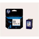 HP 22 Tri-color Original Ink Cartridge, capaciteit: 138