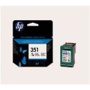 HP 351 Tri-color Original Ink Cartridge, capaciteit: 3,5 ML