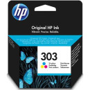 HP 303 Tri-color Original Ink Cartridge T6N01AE, capaciteit: 165 S.