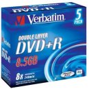 DVD+R DL 8,5GB 8X JC(5) VERBATIM 43541, capaciteit: 8,5GB
