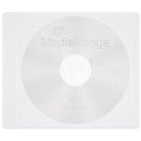 CD/DVD Fleecesleeves White (50) MediaRange Leerh&uuml;llen