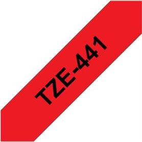 Brother P-Touch 18mm roodt/zwart gelamineerd TZE-441 #22444