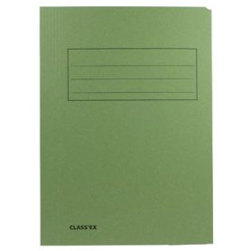 Classex dossiermap, 3 kleppen ft 23,7 x 34,7 cm (voor ft folio), groen