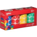 Apli Kids stickers XL, doos met 4 rollen in 4 kleuren en...