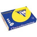 Clairefontaine Trophée Intens, gekleurd papier, A4, 120 g, 250 vel, zonnegeel