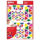 Apli Kids verwijderbare stickers, driehoek, blister met...