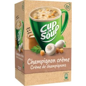 Cup-a-Soup champignon crème met croutons, pak van 21 zakjes