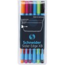 Schneider Balpen Slider Edge XB, etui van 6 stuks in geassorteerde kleuren