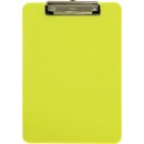 MAUL klemplaat Neon hard kunststof A4 staand geel...