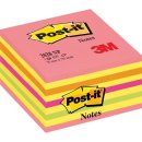 Post-it Notes kubus, 450 vel, ft 76 x 76 mm, roze-geel...