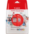 Canon inktcartridge CLI-581 XL, 170 - 520 fotos, OEM 2052C004, 4 kleuren + fotopapier
