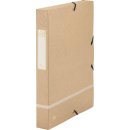 Oxford Touareg elastobox, uit karton, ft A4, rug van 3,5 cm, naturel en wit