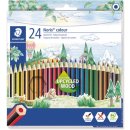 Staedler kleurpotloden Noris Colour, ophangdoos met 24 stuks in geassorteerde kleuren