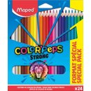 Maped kleurpotlood ColorPeps 20 kleurpotloden + 4 fluo